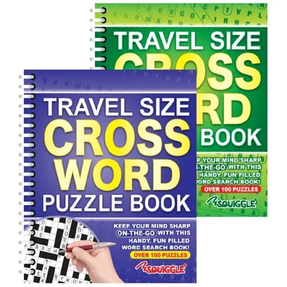 Travel Size Crossword Spiral(Slightly smaller than A4)