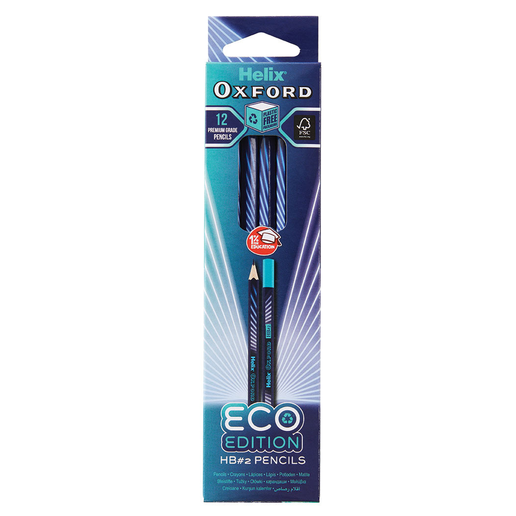 Helix Oxford HB Grade Drawing/Writing Pencils - Pack of 12