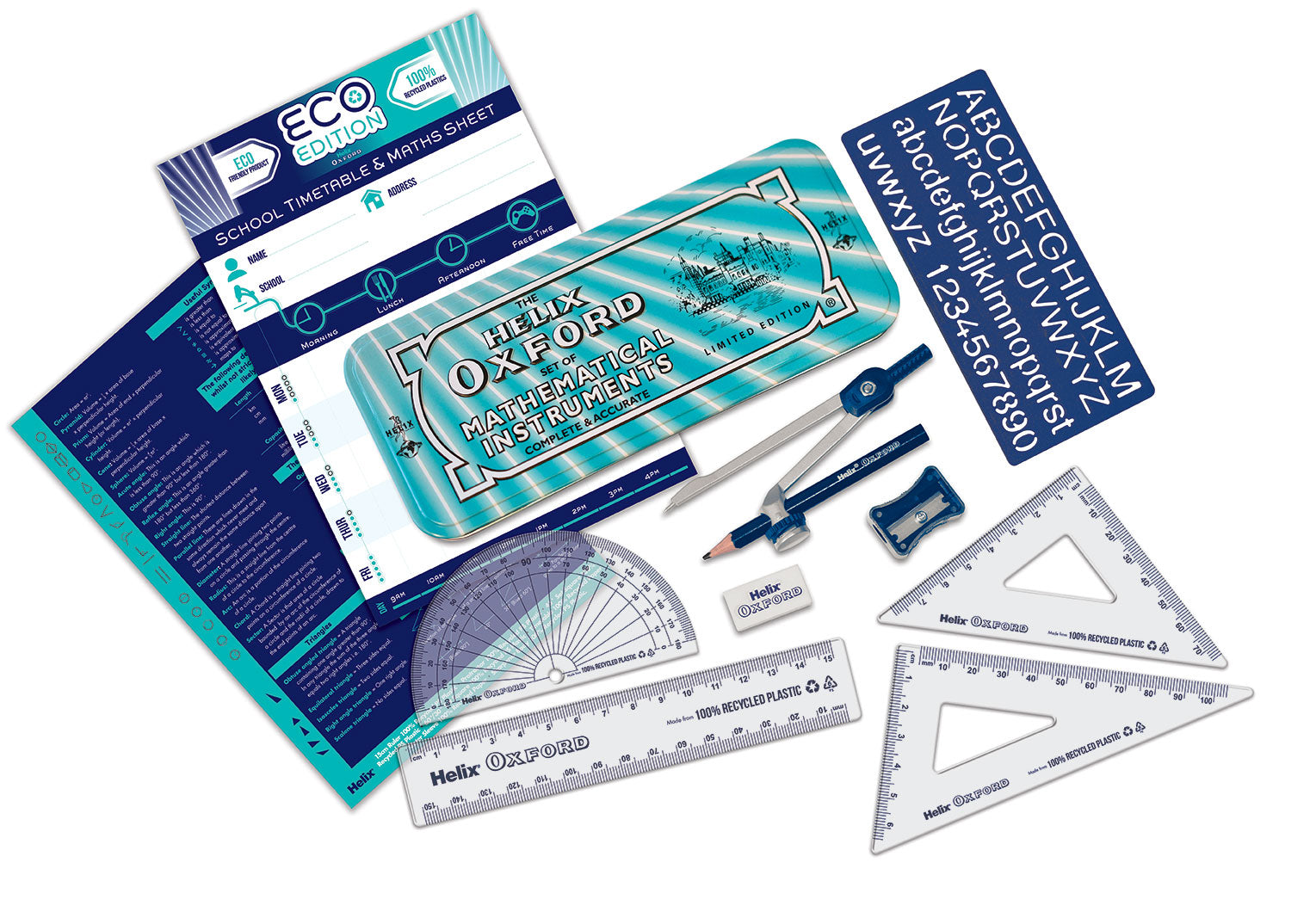 Helix Oxford Maths Set with Storage Tin