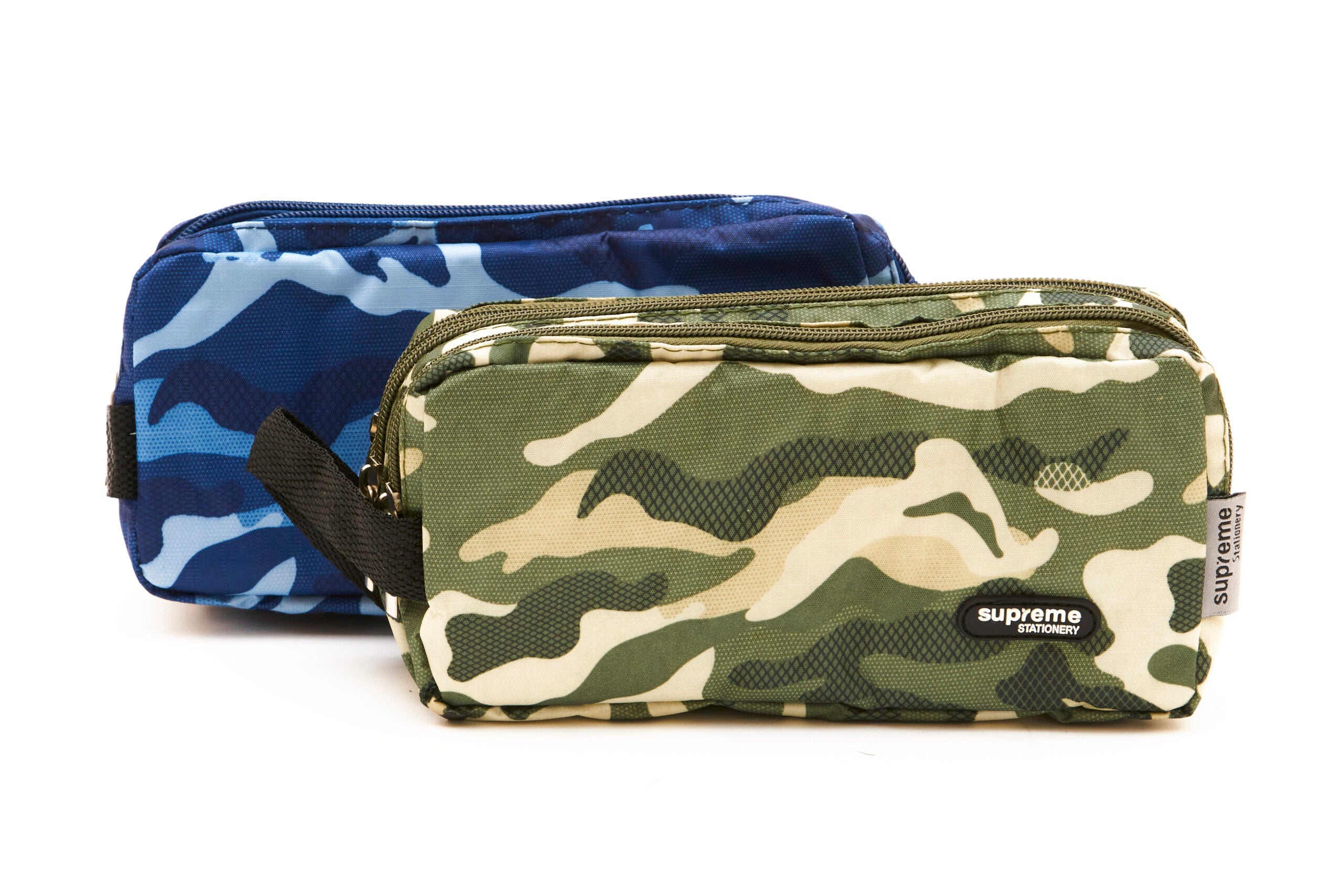 Pencil Case Triple Zip Camoflauge