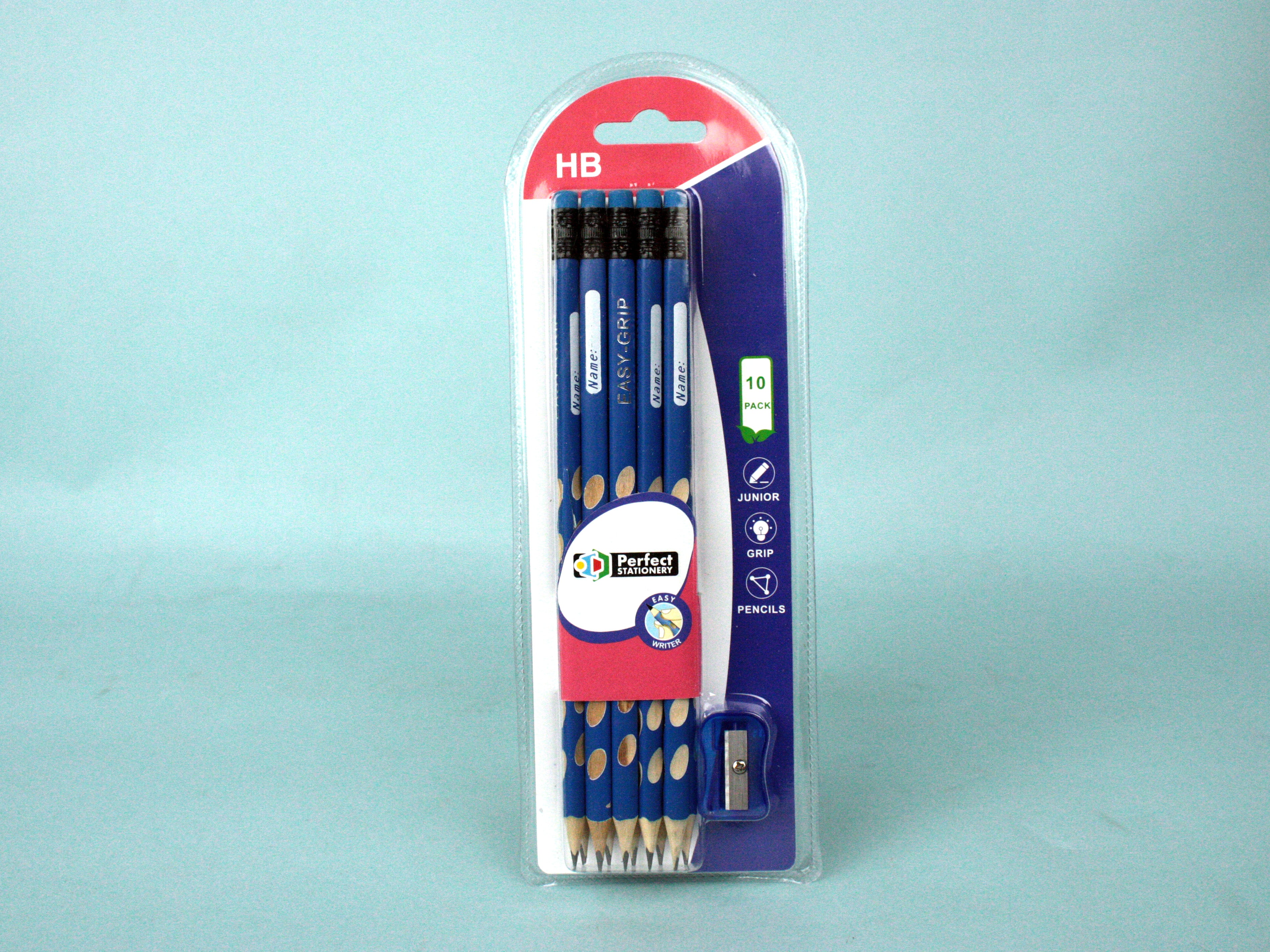 PENCILS CLAM SHELL 10PK BLUE COL[24]