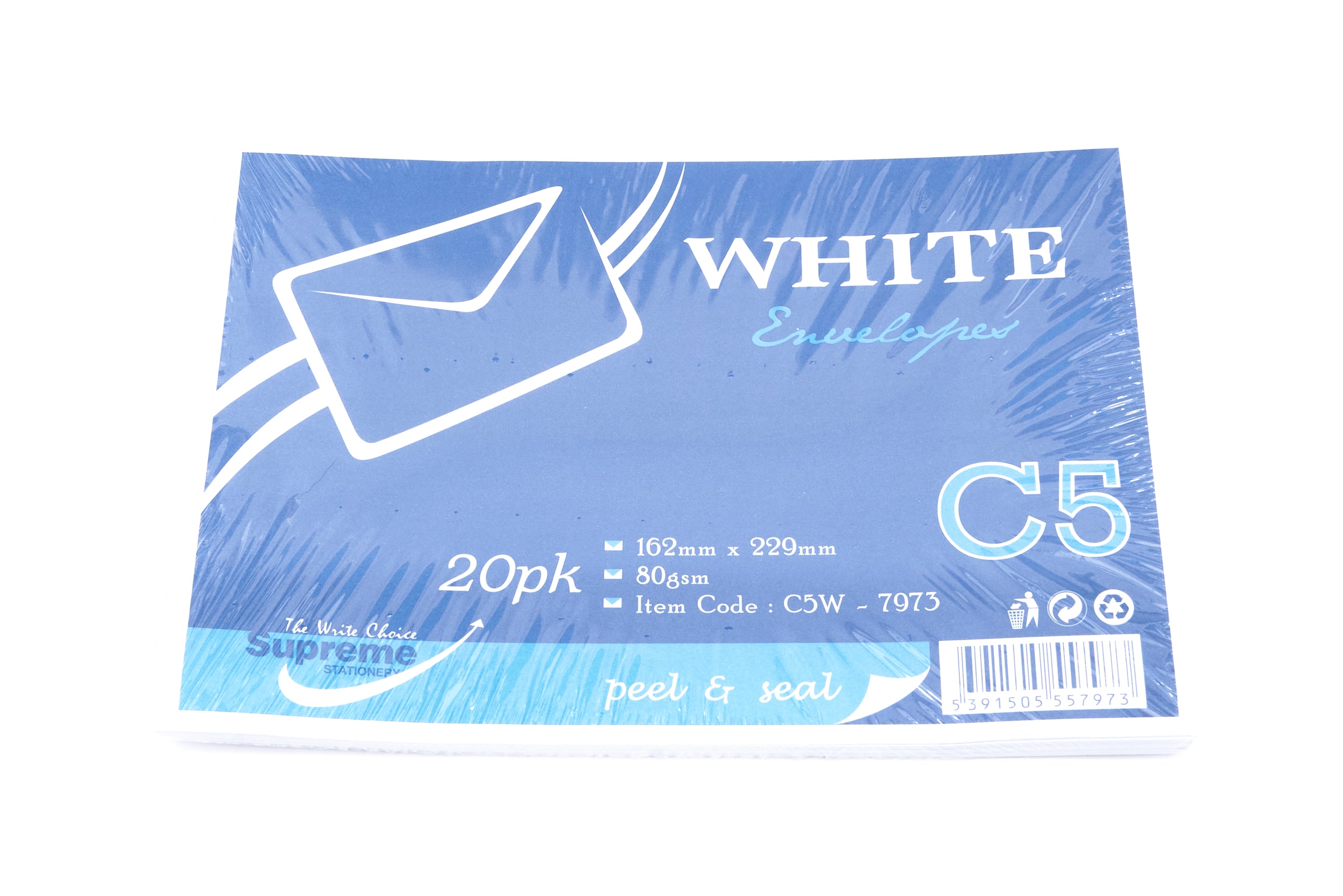 ENVELOPE C5 WHT 25'S 80G