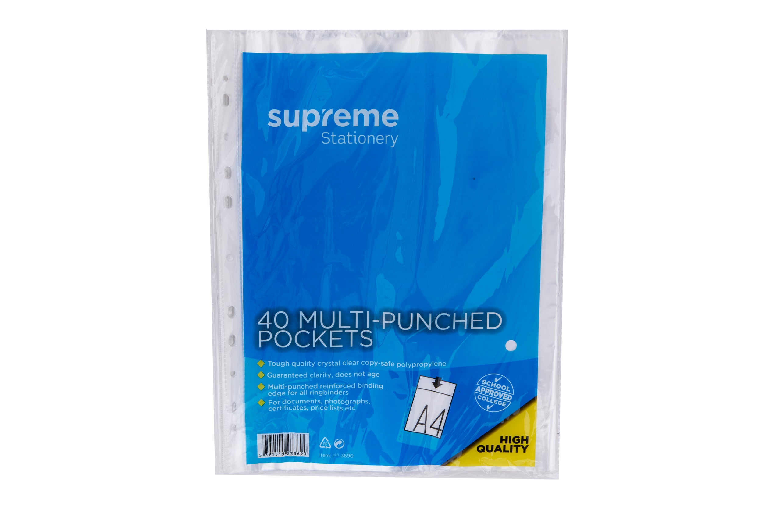 Supreme Punched Pockets 40 Pack
