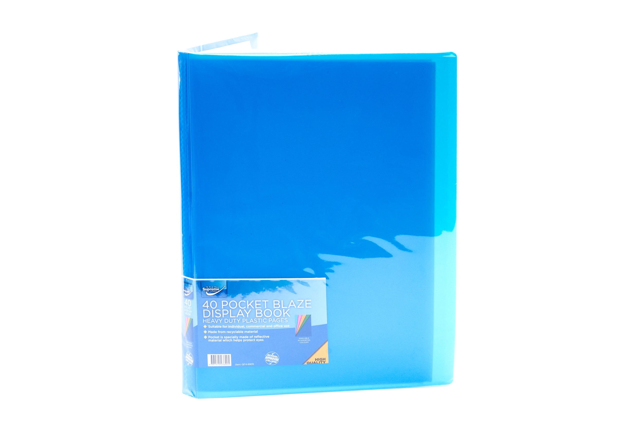 Supreme A4 Display Book 40 Pocket Assorted Colours