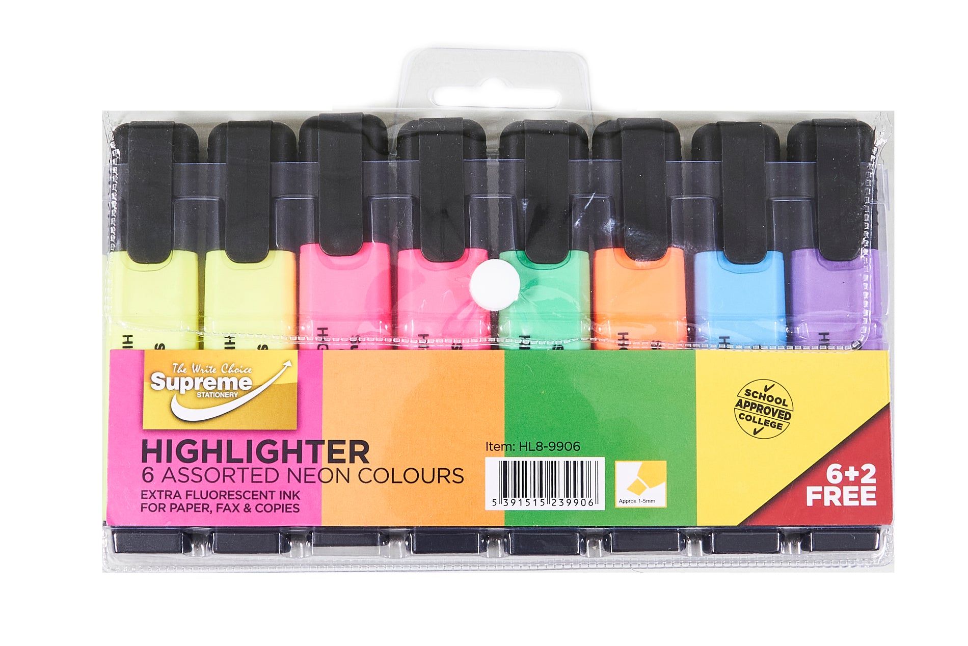 Supreme Highlighters 8 Pack