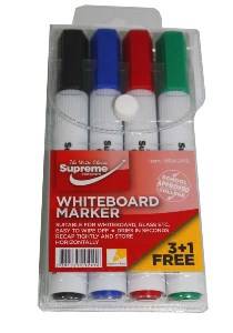 Supreme Whiteboard Markers (4 Pack) XTYMKL