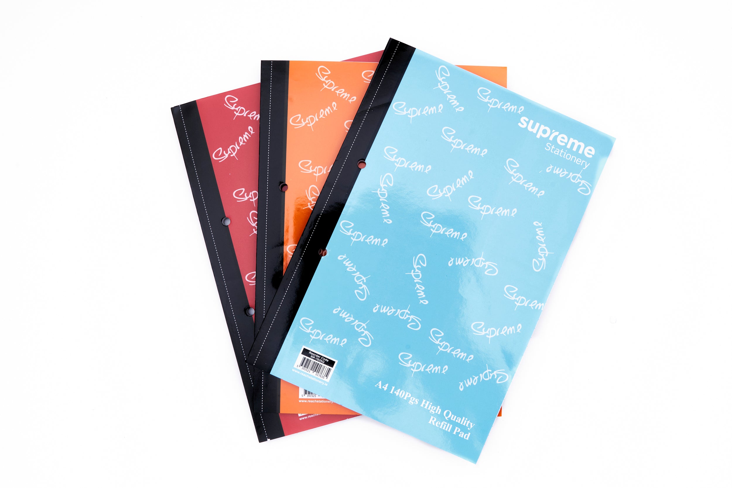 A4 Refill Pad Side Bound 140 Page Assorted Colours