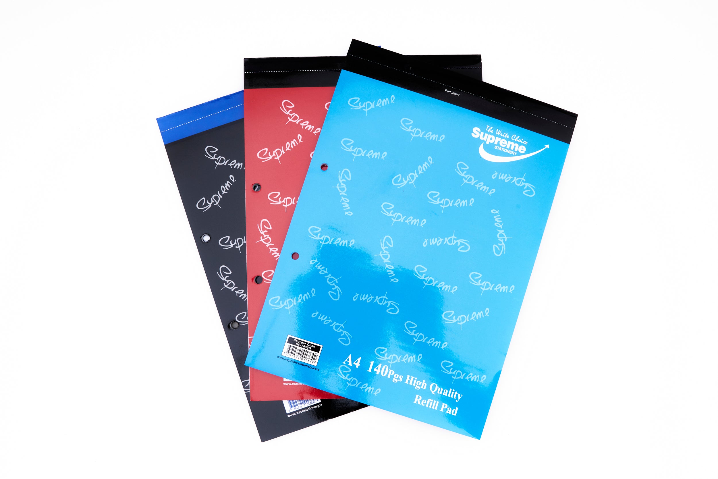 A4 Refill Pad Top Bound 140 Page Assorted Colours