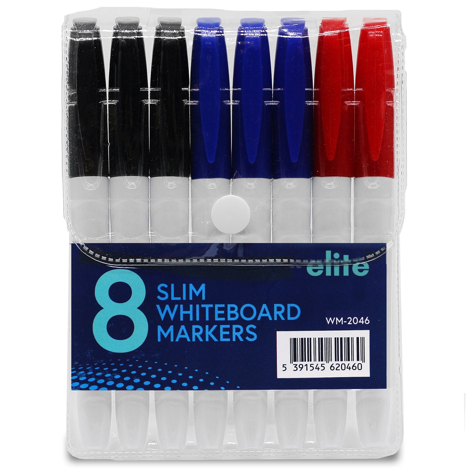 Slim Whiteboard Markers 8-Pk (Primary)