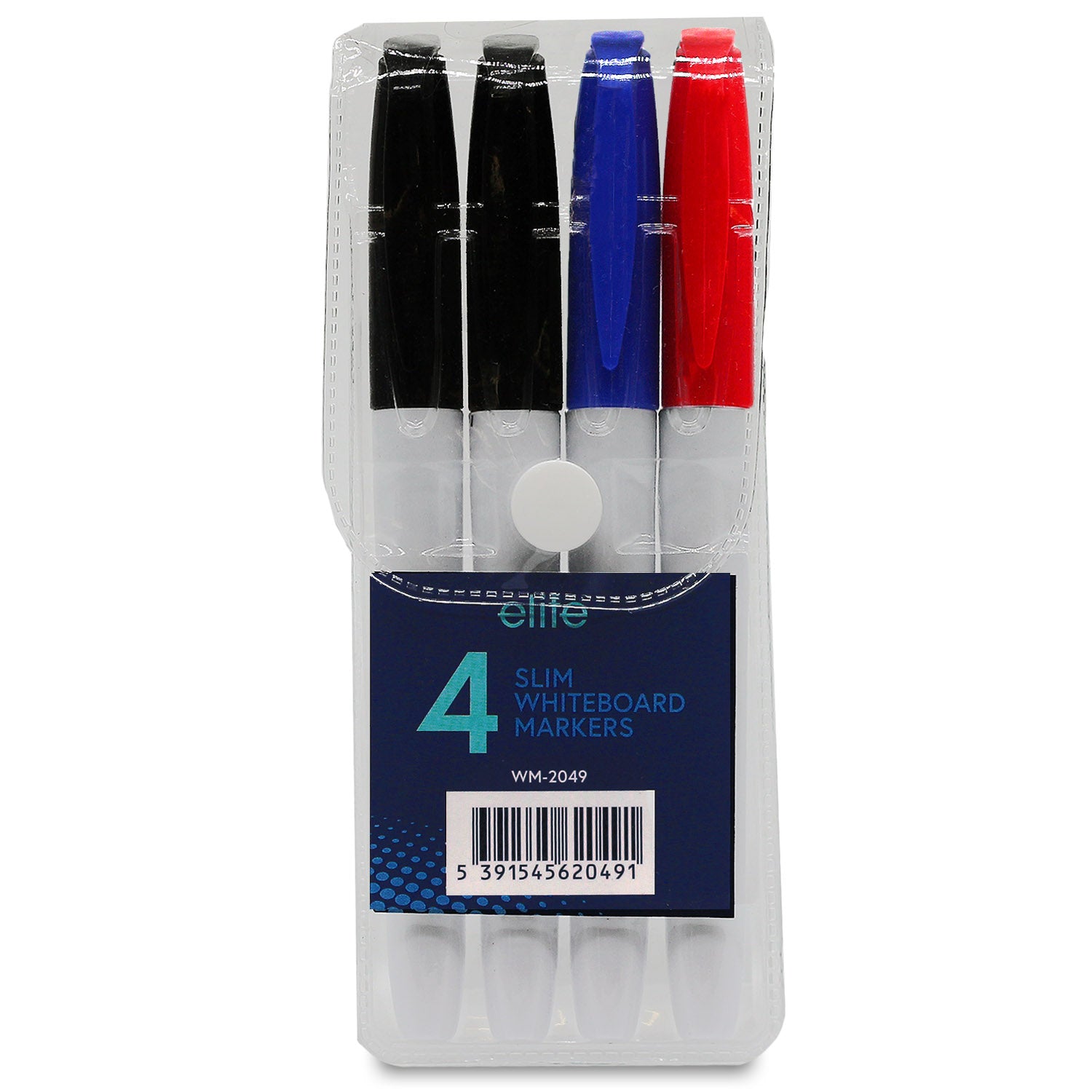 Slim Whiteboard Markers 4-Pk (Primary)