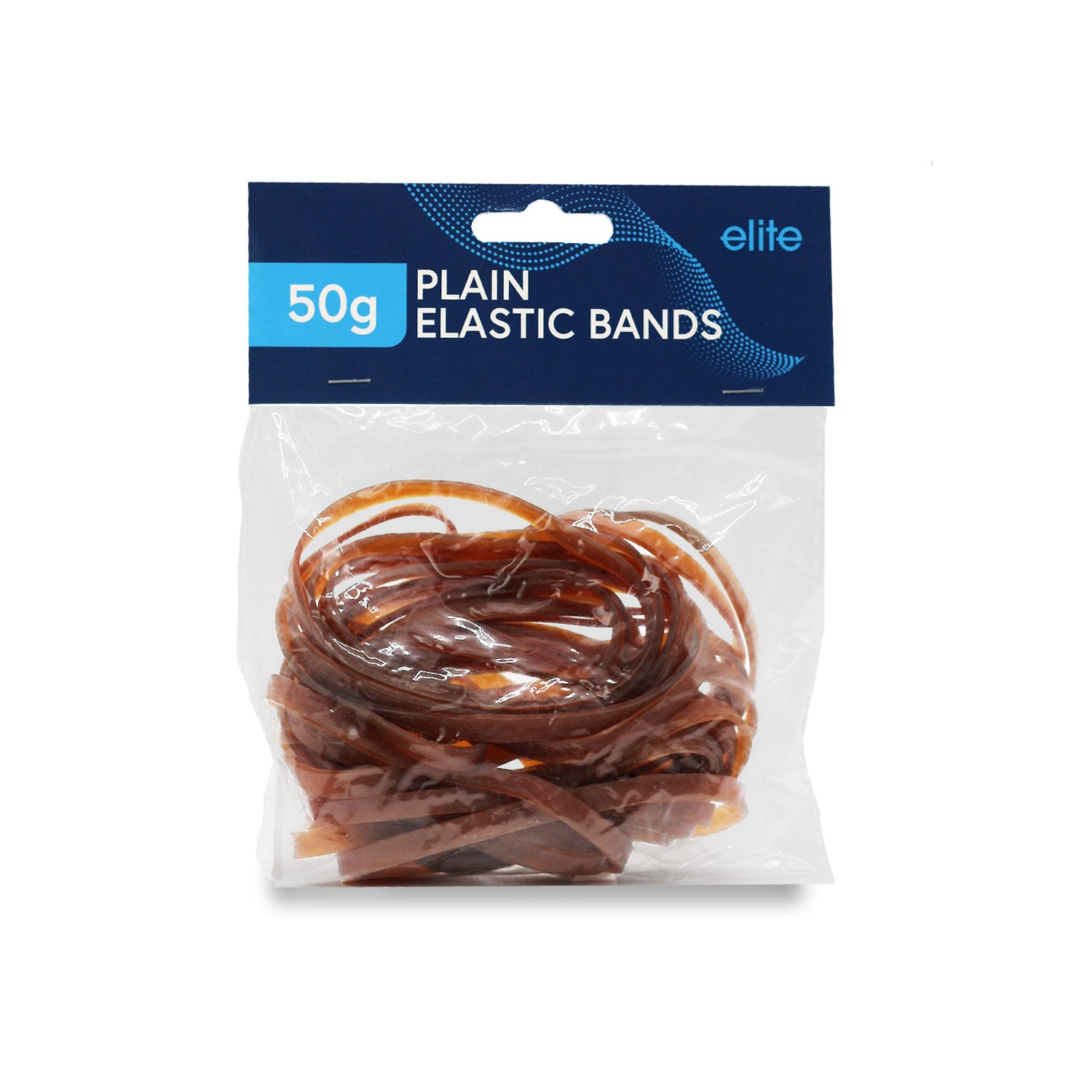 Wide Rubber Bands 50g (Brown)
