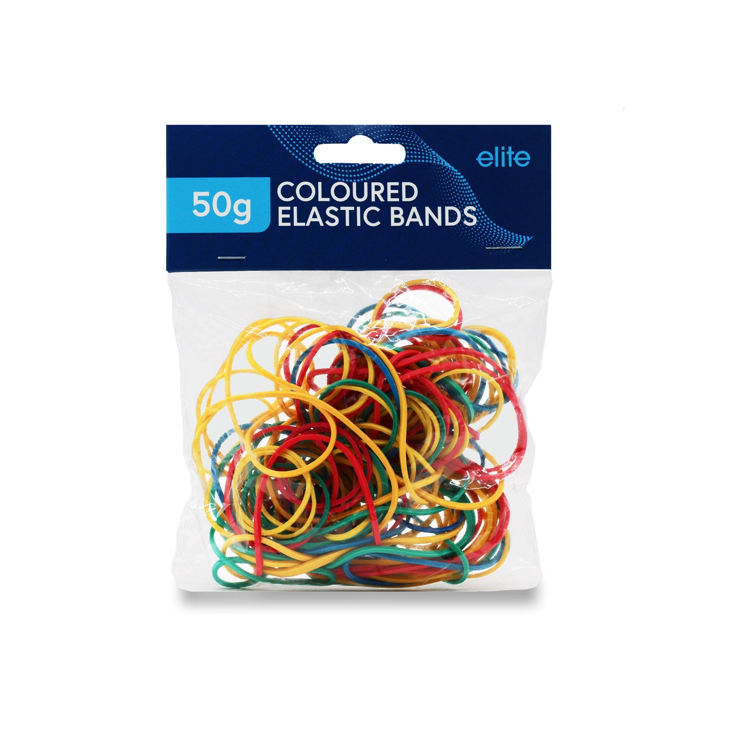 Assorted Elastic Bands 50g (Brights)