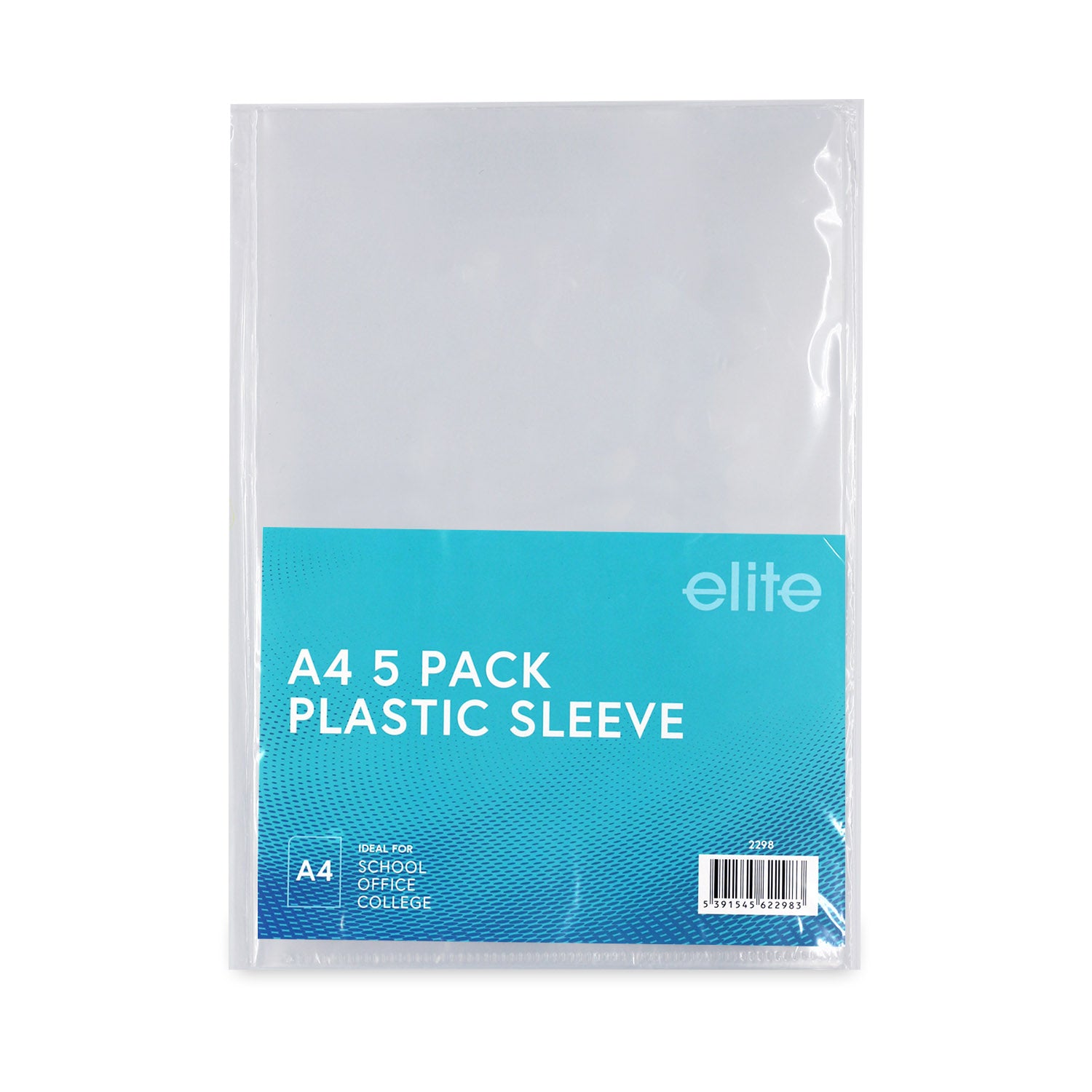 A4 Clear Plastic Sleeves 5-Pk