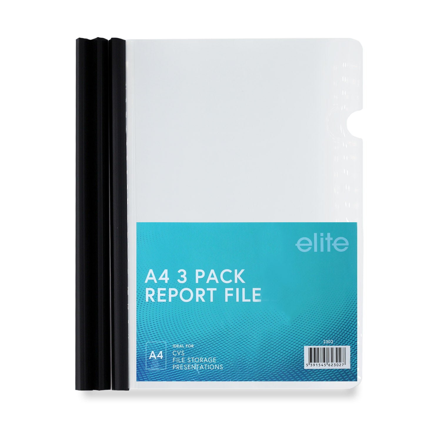A4 Sliding Bar Report File Covers 3-Pk