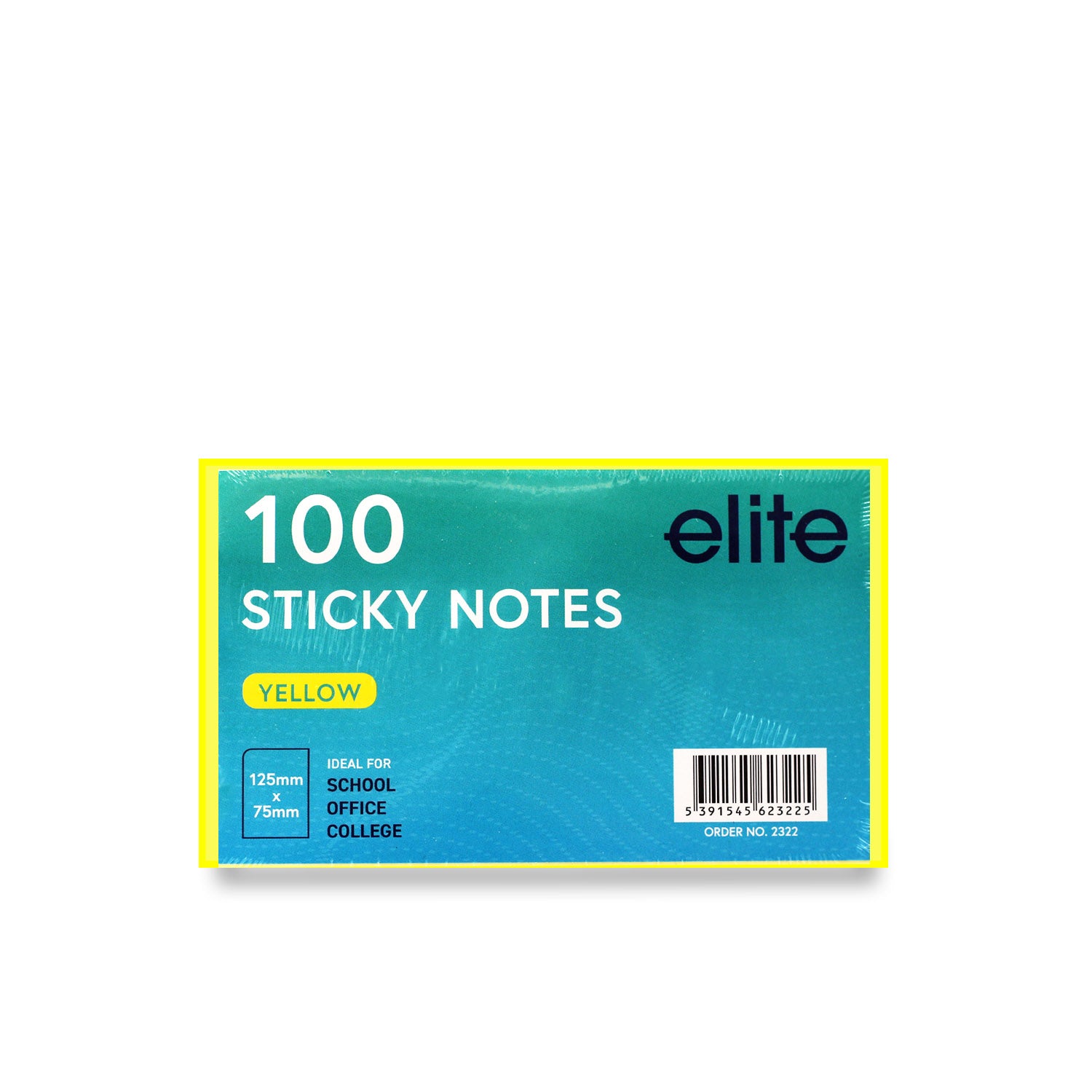 125mm Sticky Note Pad 100 Sheets (Yellow)