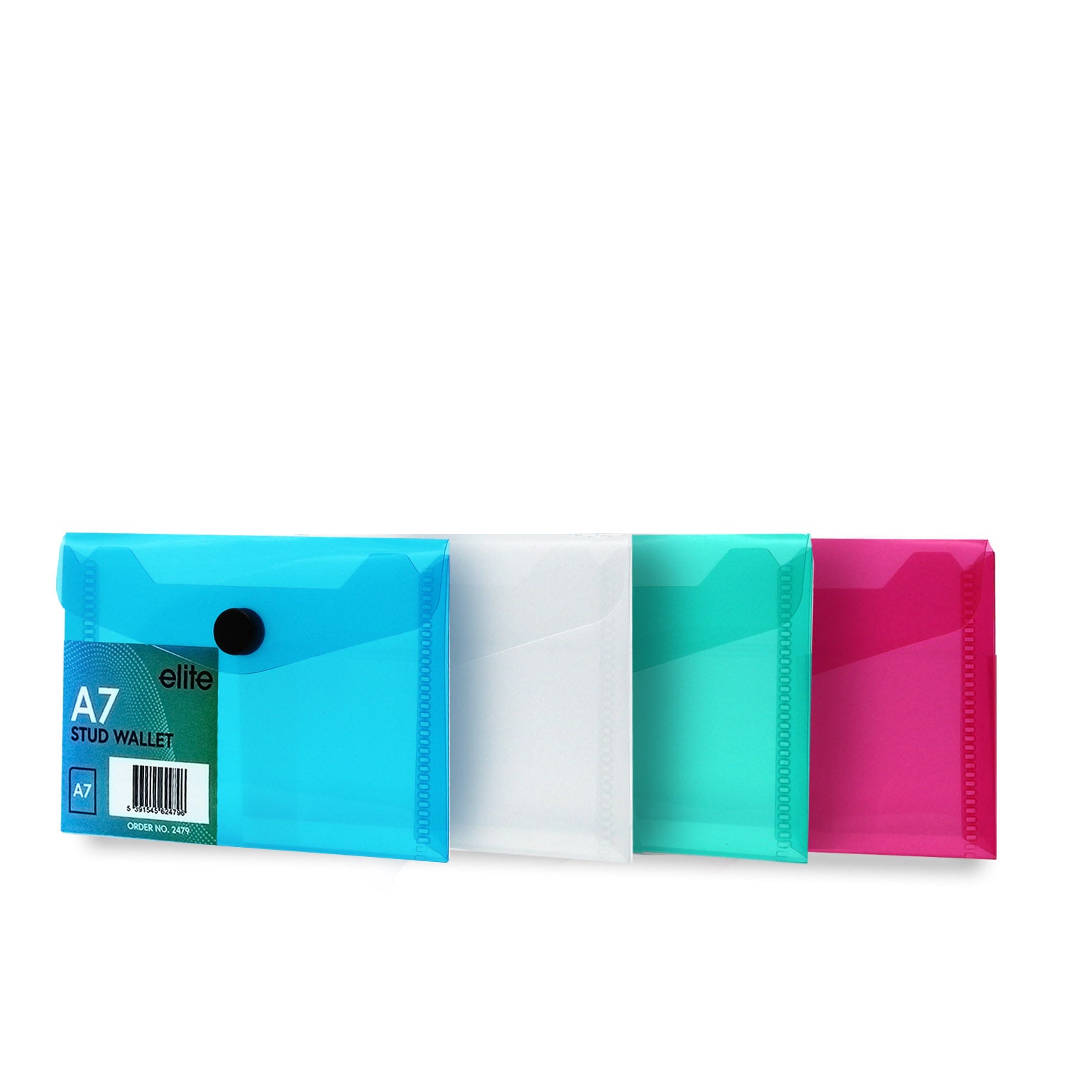 A7 Coloured Stud Wallet