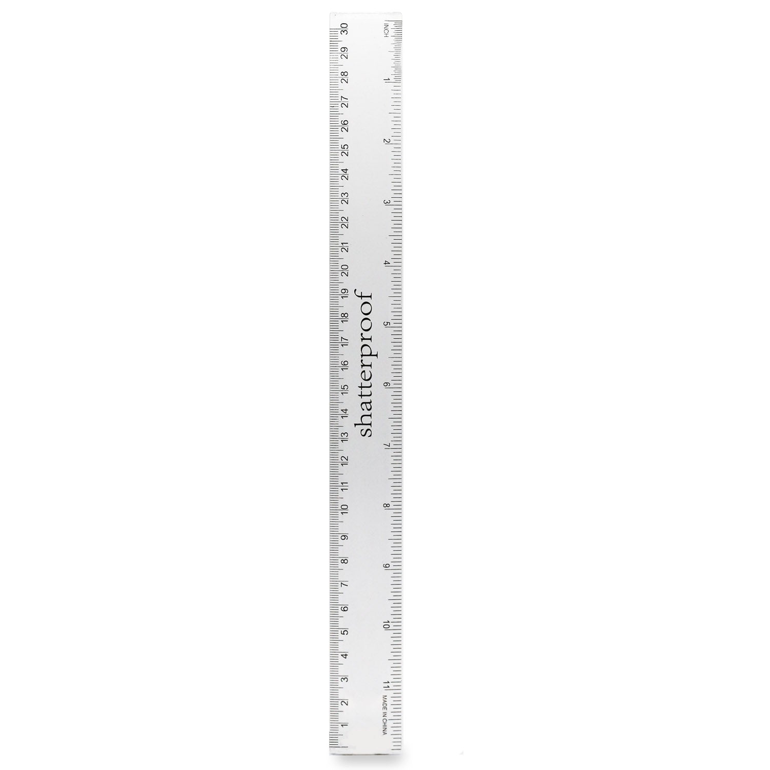 Clear Shatterproof Ruler 30cm
