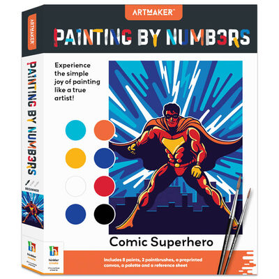 Painting By Numbers: Comic Superhero