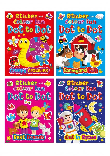 Sticker and Colour Fun Dot to Dot