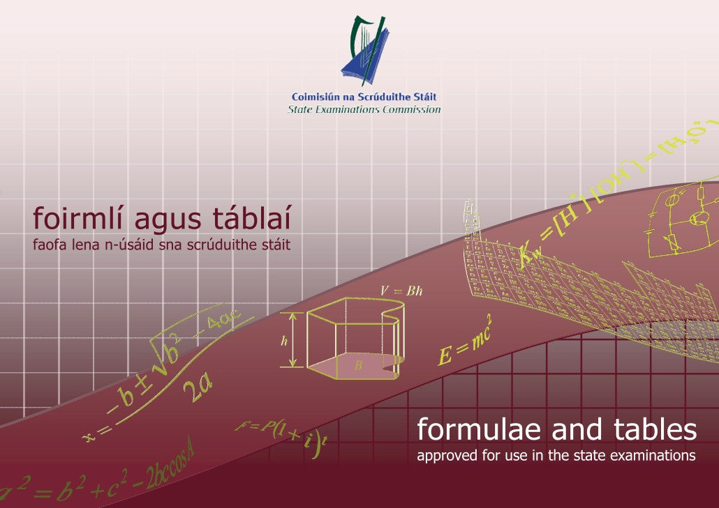Formulae an Tables: Approved for use in the State Examinations