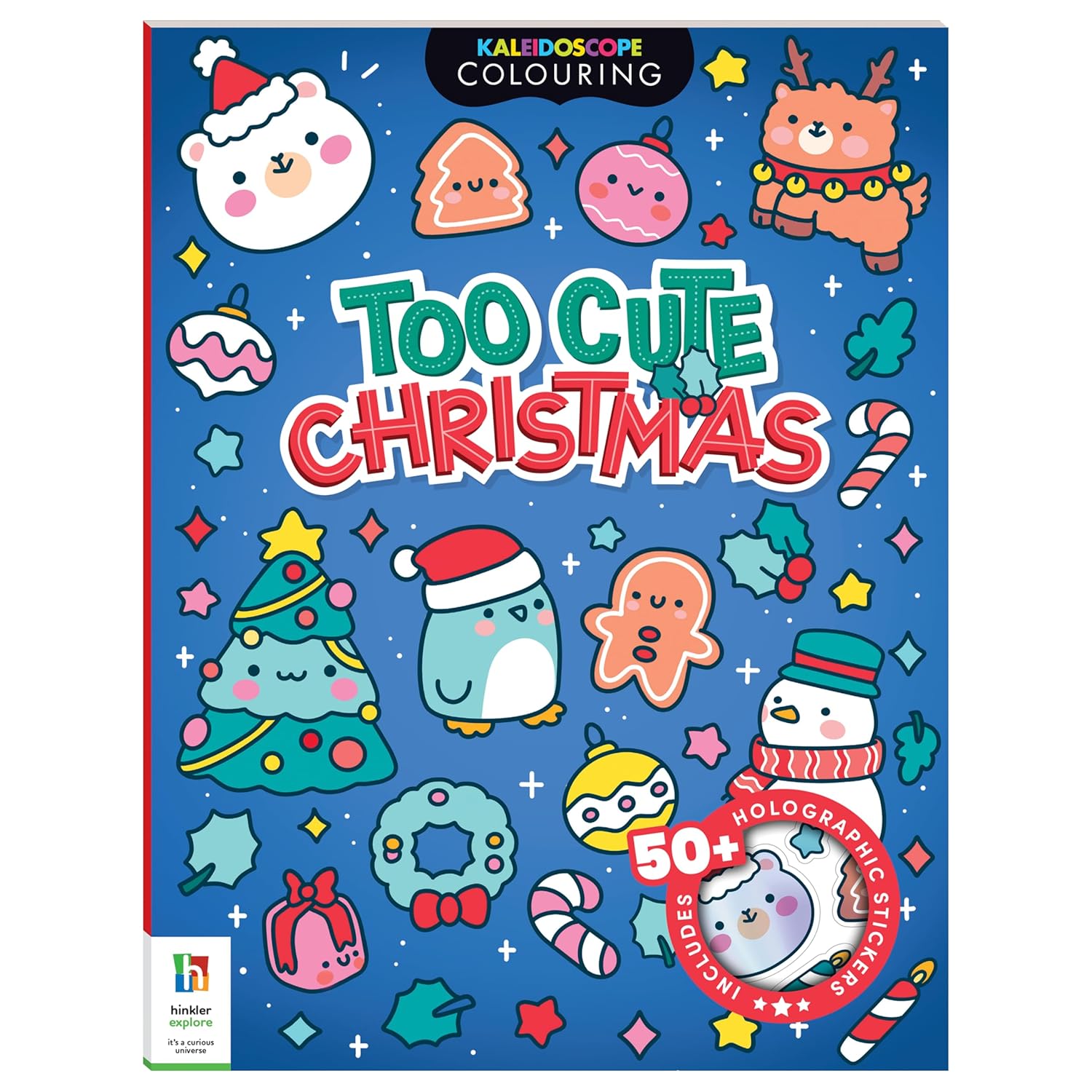 Kaleidoscope Sticker Colouring Too Cute Christmas