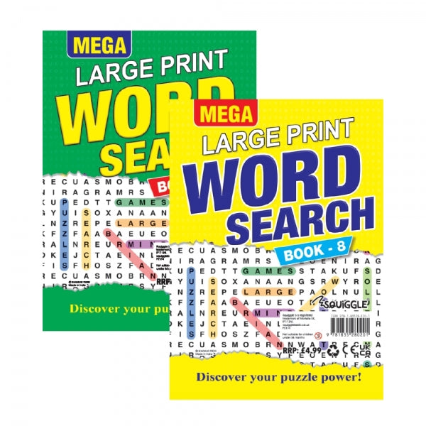 Mega Large Print Word Search Book