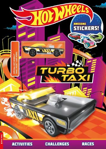 Hot Wheels™: Turbo Taxi Sticker Activity Book (Toy Car Included)