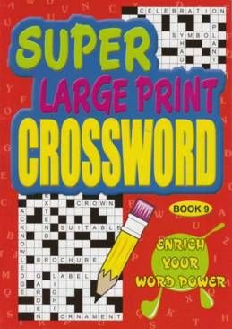 Super Large Print Crosswords 4 Book Set