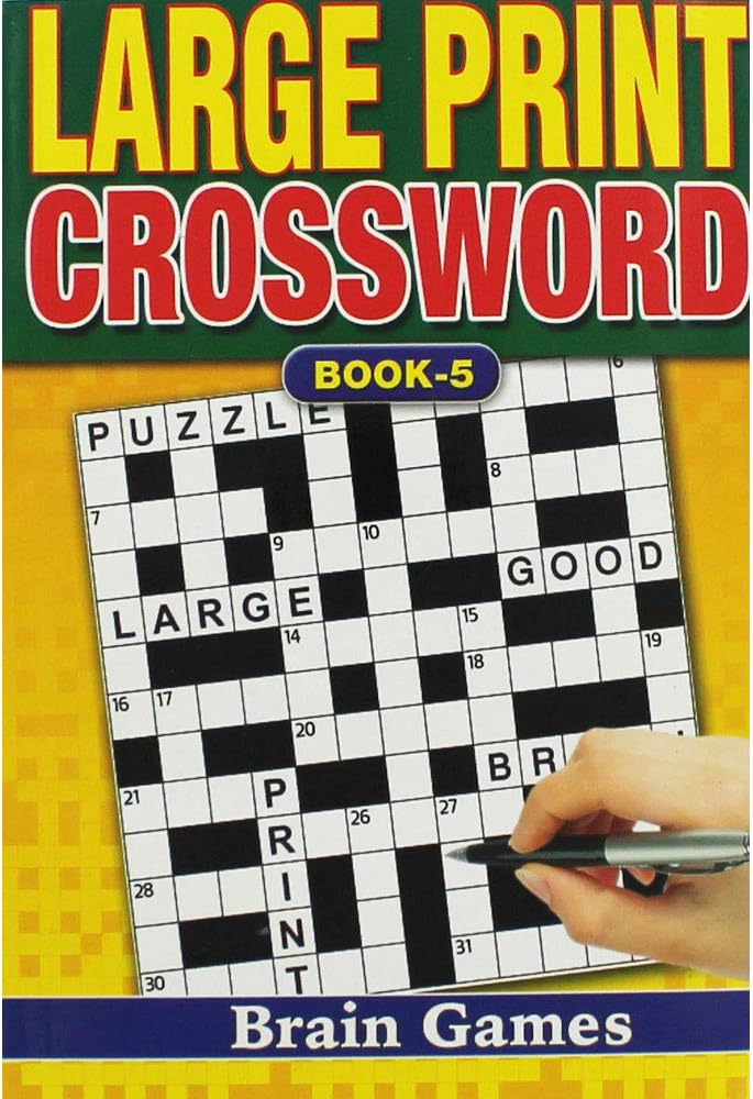 A5 Large Print Crossword Book: Boo5
