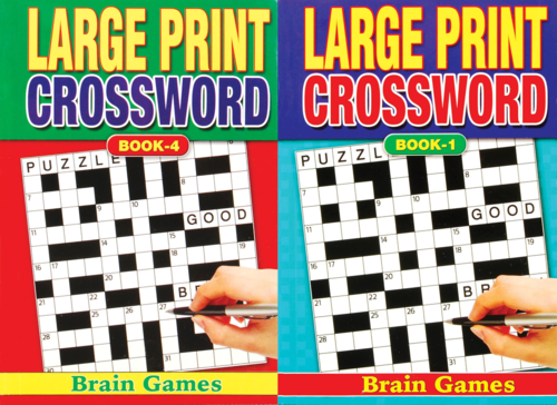 A5 Large Print Crossword Book