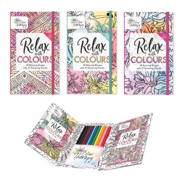 Adult Travel Colouring Set