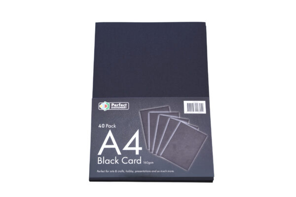 Card A4 Black 160Gsm 40Pk 